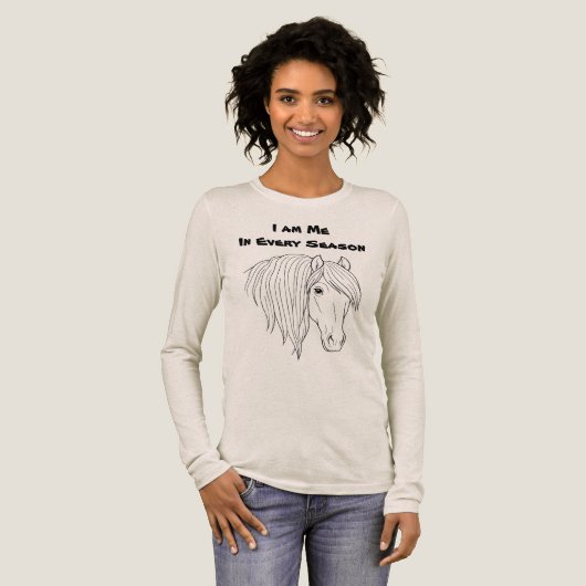 どの季節も私らしく トライブレンドＴシャツ (正面全体)