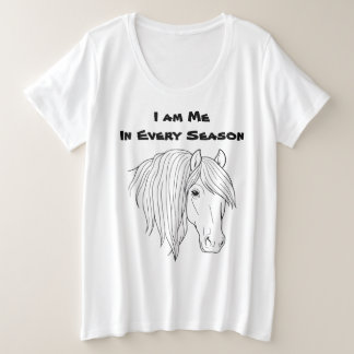 どの季節も私らしく プラスサイズTシャツ