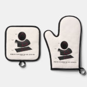 どの宇宙に住んでいるか天体物理学 鍋つかみ&鍋敷きセット (正面)