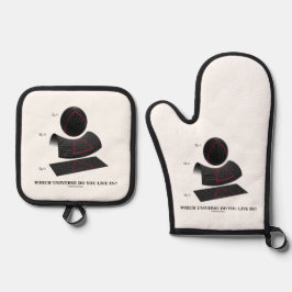 どの宇宙に住んでいるか天体物理学 鍋つかみ&鍋敷きセット