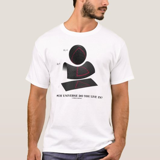 どの宇宙住んでいますか。 Tシャツ (正面)