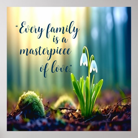 「どの家庭も愛の最高傑作だ」春 ポスター (正面)