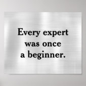 どの専門家も一度は初心者だった ポスター (正面)