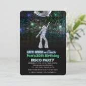 どの年代でも - レトロディスコ誕生日パーティーの招待状 招待状 (スタンド正面)