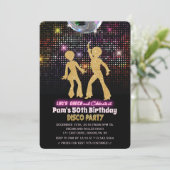 どの年齢でも - ディスコ誕生日パーティー招待状 招待状 (スタンド正面)