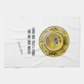 どの料理もストーリーおもしろいだパーソナライズされた キッチンタオル (横)