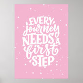 どの旅も一歩を踏み出す ポスター (正面)