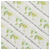 どの時間帯をありますか。 世界地図 ファブリック (見本)