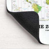 どの時間帯をありますか。 (時間帯の世界地図) マウスパッド (コーナー)