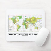どの時間帯をありますか。 (時間帯の世界地図) マウスパッド (マウス)