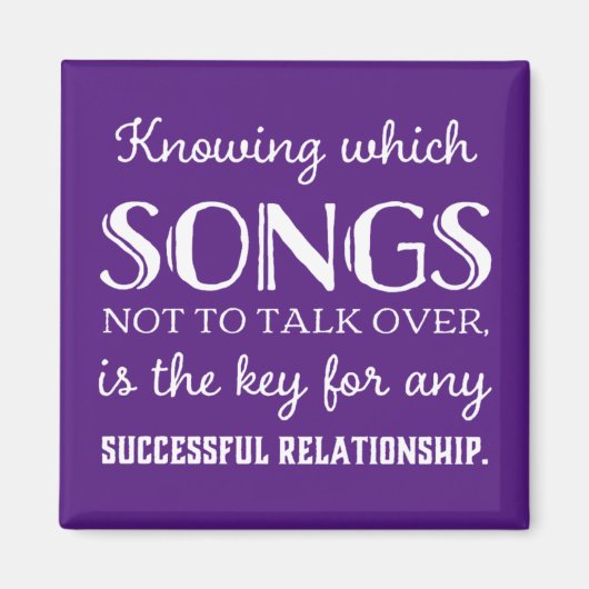 どの曲が話さないかを知っている マグネット (正面)