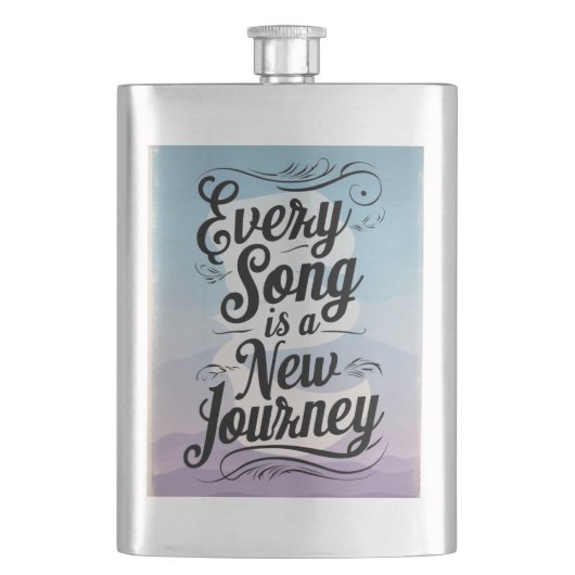 どの歌も新しい旅だ フラスク (正面)