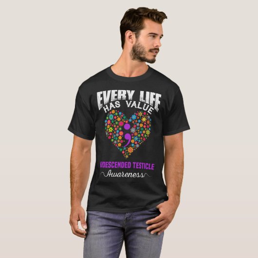 どの生物も、アワレンの下に降りない精巣を持つ Tシャツ (正面フル)