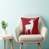 どの色のモノグラムのトナカイ2でも枕味方しました クッション (椅子)