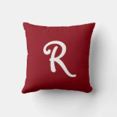 どの色のモノグラムのトナカイ2でも枕味方しました クッション (裏面)