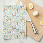 どの花も土の中から生える キッチンタオル (四つ折り)