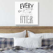 どの芸術家も最初は素人だった キャンバスプリント (インサイチュ (寝室))