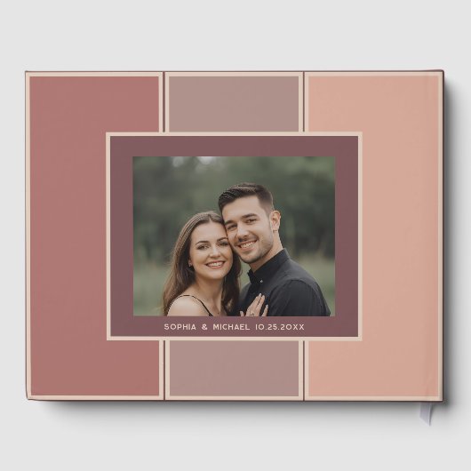 どの行事にも使える ゲストブック アンティーク ダスティーローズカラー ゲストブック (裏面)