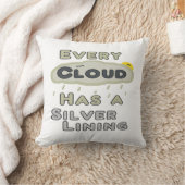 どの雲にも銀の裏地がある クッション (ブランケット)