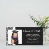 どのYear~のつる植物の卒業でもあなたまたは発表を感謝していしています サンキューカード (スタンド正面)