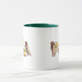 どら、トランペットおよびドラムが付いている蝉バンド マグカップ (中央)