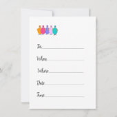 どれが先だった？ニワトリと卵のベイビーシャワー 招待状 (裏面)