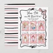 どれくらいでしたか？ 招待状 (正面/裏面)