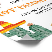 どれくらいのホットタマレスフィエスタベイビーシャワー ポスター (角)