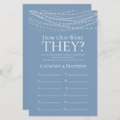 どれくらいの年の彼らは埃っぽい青い光りを放っていた (正面/裏面)