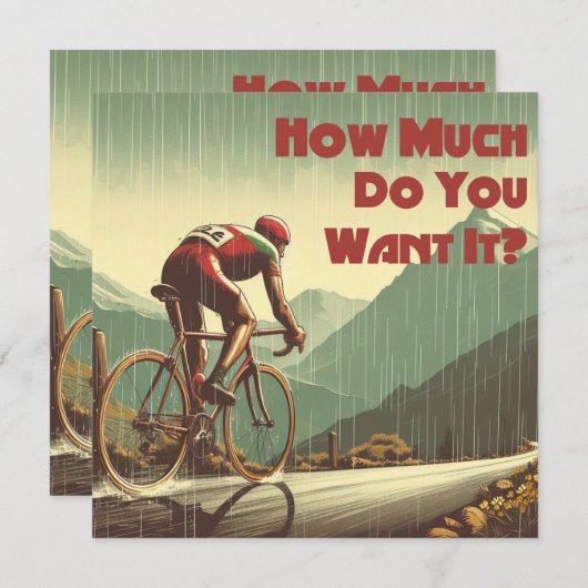 どれくらい本気で自転車競技がしたいのか (正面/裏面)