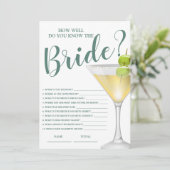 どれくらい知ってる？ エレガントな花嫁のブライズシャワー 招待状 (スタンド正面)