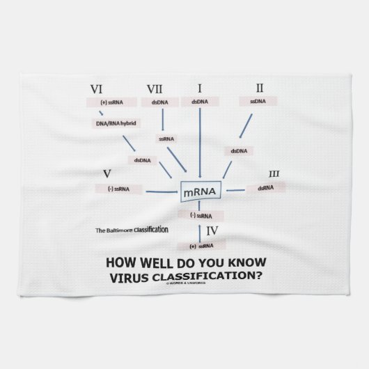 どれだけうまくウイルスの分類を知っていますか。 キッチンタオル (横)
