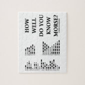 どれだけうまくモールスを知っていますか。 (Intlのモールス符号) ジグソーパズル (縦)