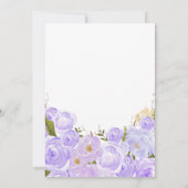 どれだけうまく花嫁を知っているか紫色か。 招待状 (裏面)