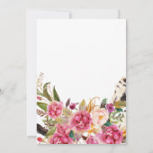 どれだけうまく花嫁を知っているかBohoか。 招待状 (裏面)