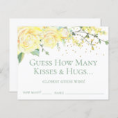 どれだけのキスとハグイエローバラを推測 (正面/裏面)