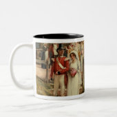 どれもしかし勇敢のFairに値しません ツートーンマグカップ (左)