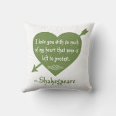どれもシェークスピア愛枕を抗議することを残っていません クッション (裏面)