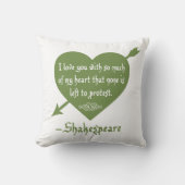 どれもシェークスピア愛枕を抗議することを残っていません クッション (正面)
