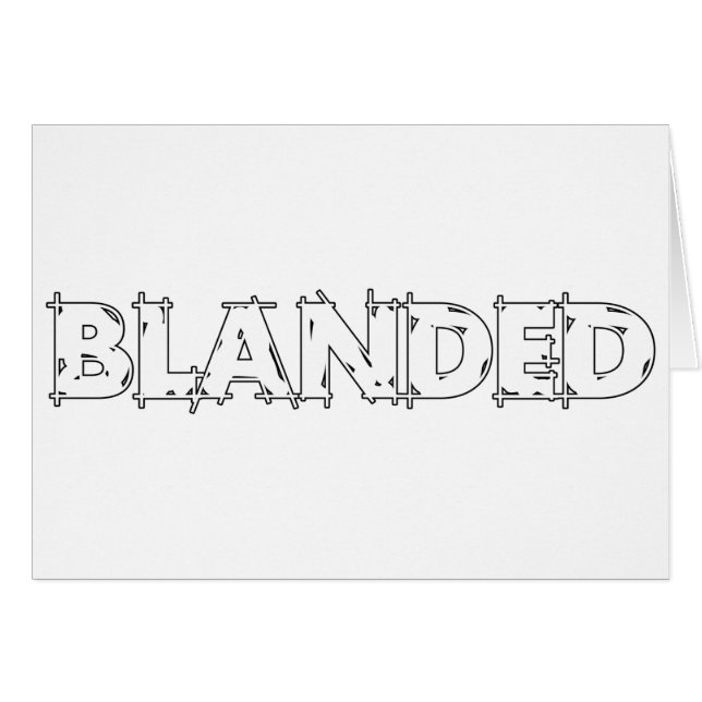 どれもBlandedのスローガンを決め付けません (正面横)