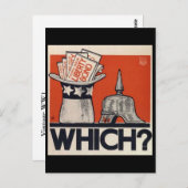 どれ?リバティーボンドWW1ヴィンテージ ポストカード (正面/裏面)