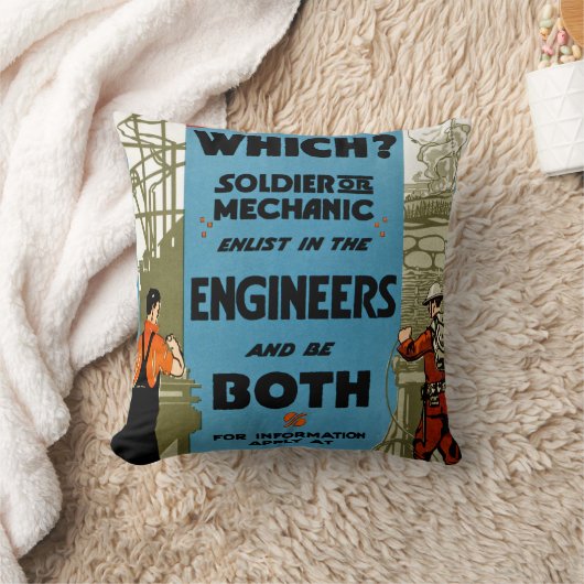 どれ？兵士または整備士 クッション (ブランケット)