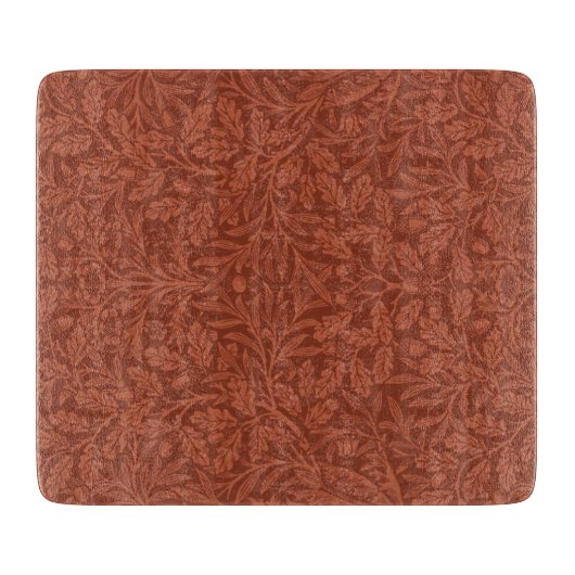 どんぐりとオーク葉の（ウィリアム・モリス著） カッティングボード (正面)