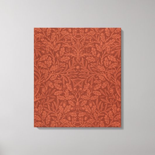 どんぐりとオーク葉の（ウィリアム・モリス著） キャンバスプリント (正面)