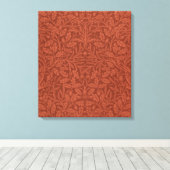 どんぐりとオーク葉の（ウィリアム・モリス著） キャンバスプリント (インサイチュ (ウッドフロア))