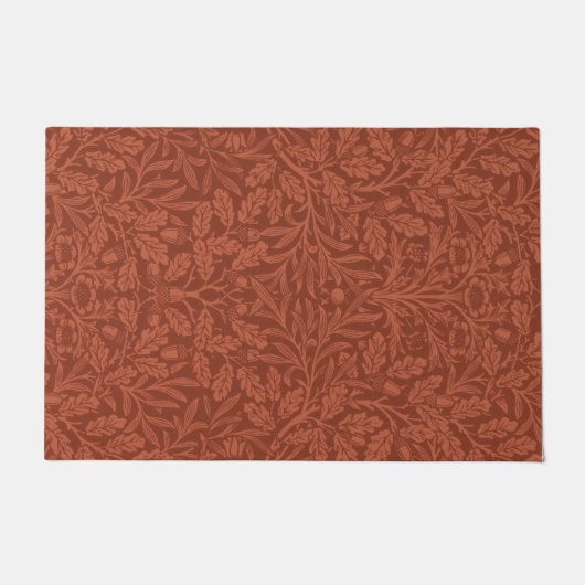 どんぐりとオーク葉の（ウィリアム・モリス著） ドアマット (正面)