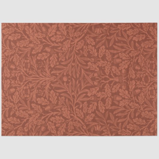 どんぐりとオーク葉の（ウィリアム・モリス著） 薄葉紙 (正面)