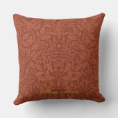 どんぐりとオーク離れのパターン – Morris William クッション (裏面)