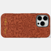 どんぐりとオーク離れのパターン – Morris William Case-Mate iPhoneケース (裏面 (横))