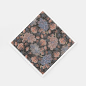 どんぐりとオーク離れのブラウンブルーグレー晩秋 スタンダードランチョンナプキン (角)